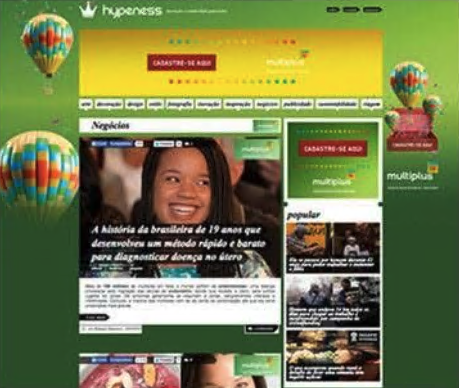 Multiplus branded channel on Hypeness