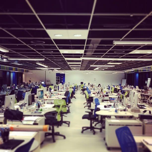 Empty agency floor