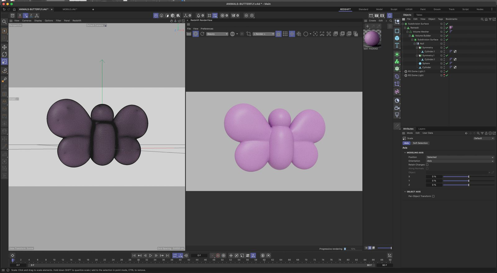 3D modeling in Cinema 4D