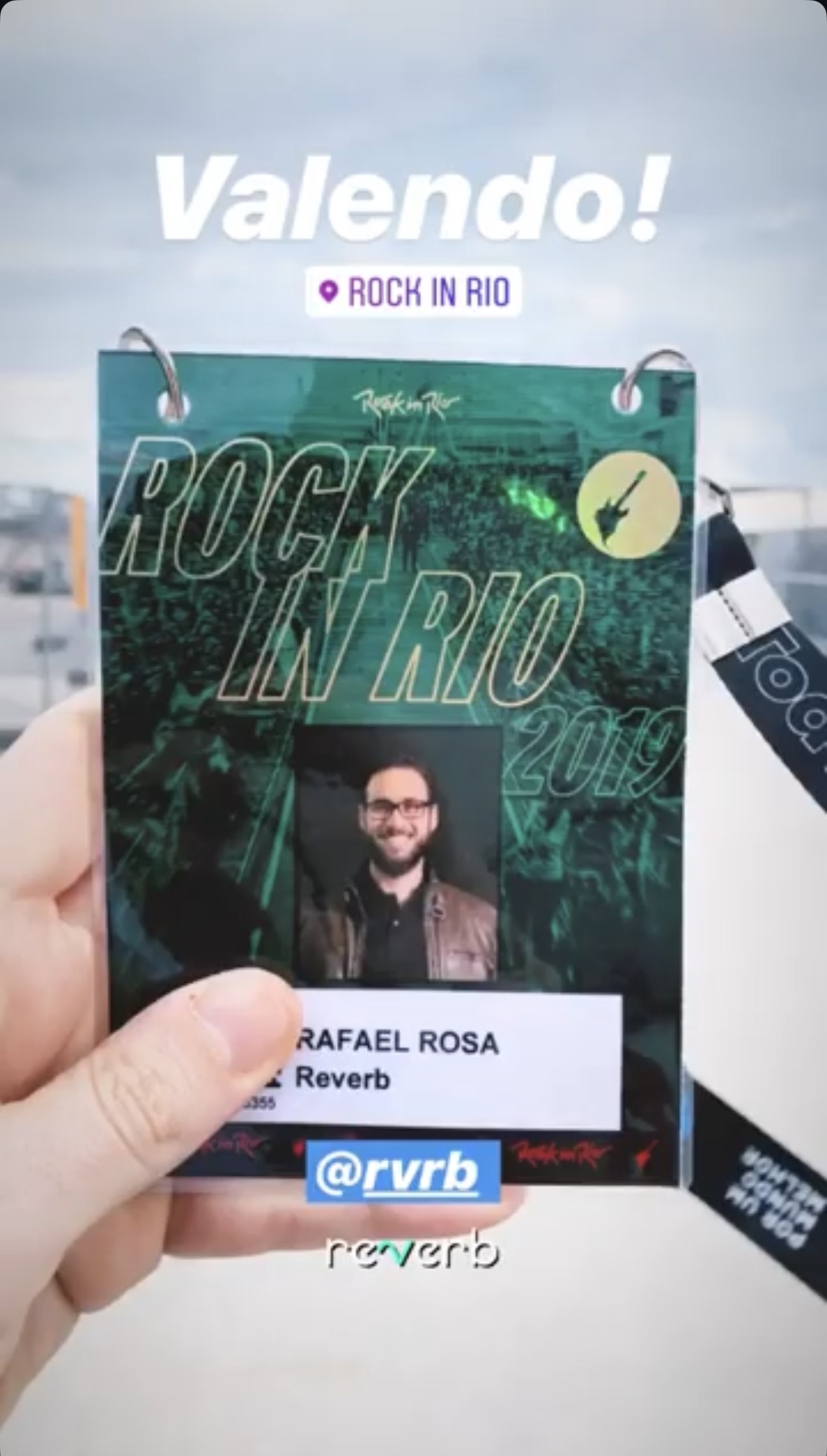 Reverb on-site credential · Rock in Rio